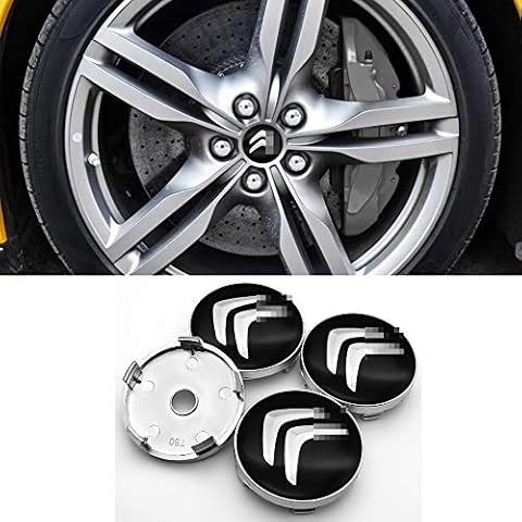 LOPLP Car Auto Wheel Center Cover Hub Caps Hubcaps Car Wheel Rim Hub Cap Badge Emblem Covers for Citroen C1 3 6 BX CX GT C4 Cactus C4 PICASSO Berlingo C-Zero,Accessories,60mm,4Pcs Cover