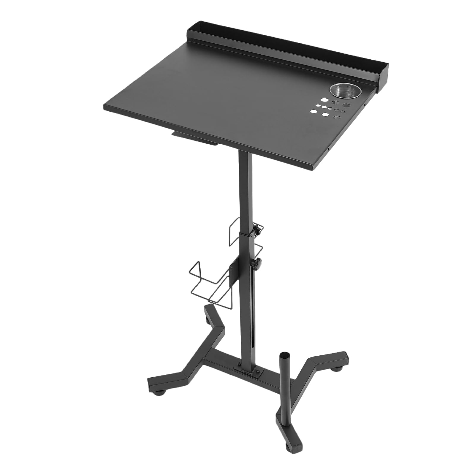 Plateau de tatouage réglable avec rangement multifonction, table de salon, station de travail antidérapante pour tatouage et spa