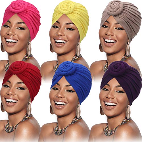 Image of SATINIOR 6 Pcs Turbans for Women