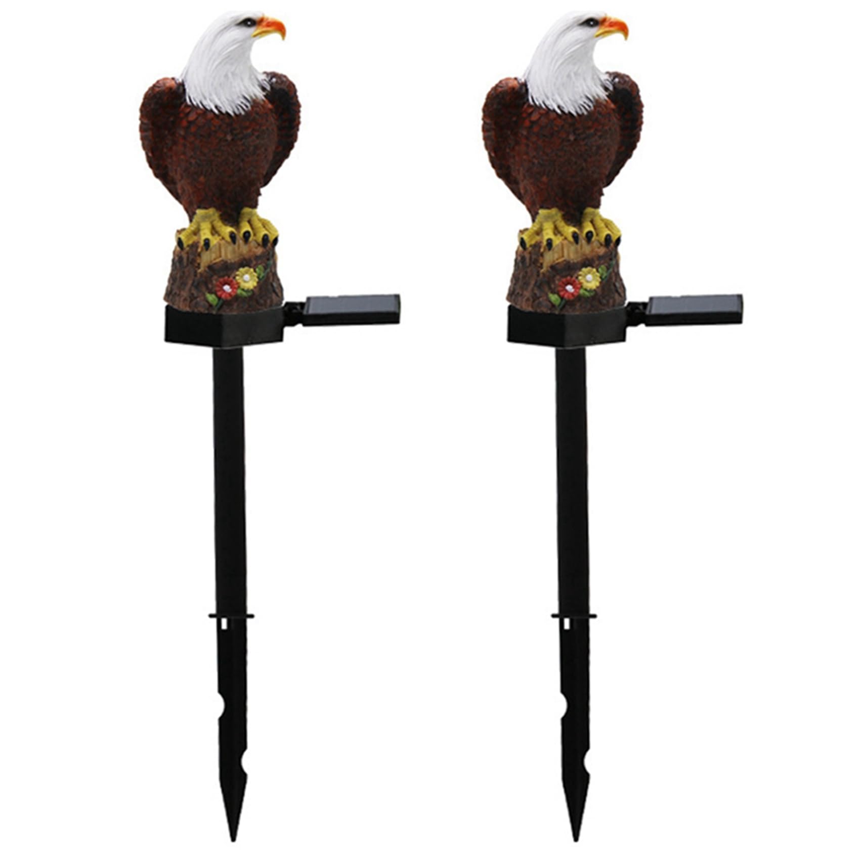 Hndhbfgrt 2X Solar Eagle LED Lawn Light Outdoor Garden Villa Decoration Landscape Light LED Eagle Ground Plug Light