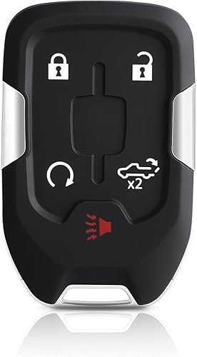Funda para llavero GMC Sierra 1500 2019 2020 2500HD 3500HD, para Chevy Silverado 2019-2021 reemplazo de funda de llavero, 5 botones vacíos sin chip