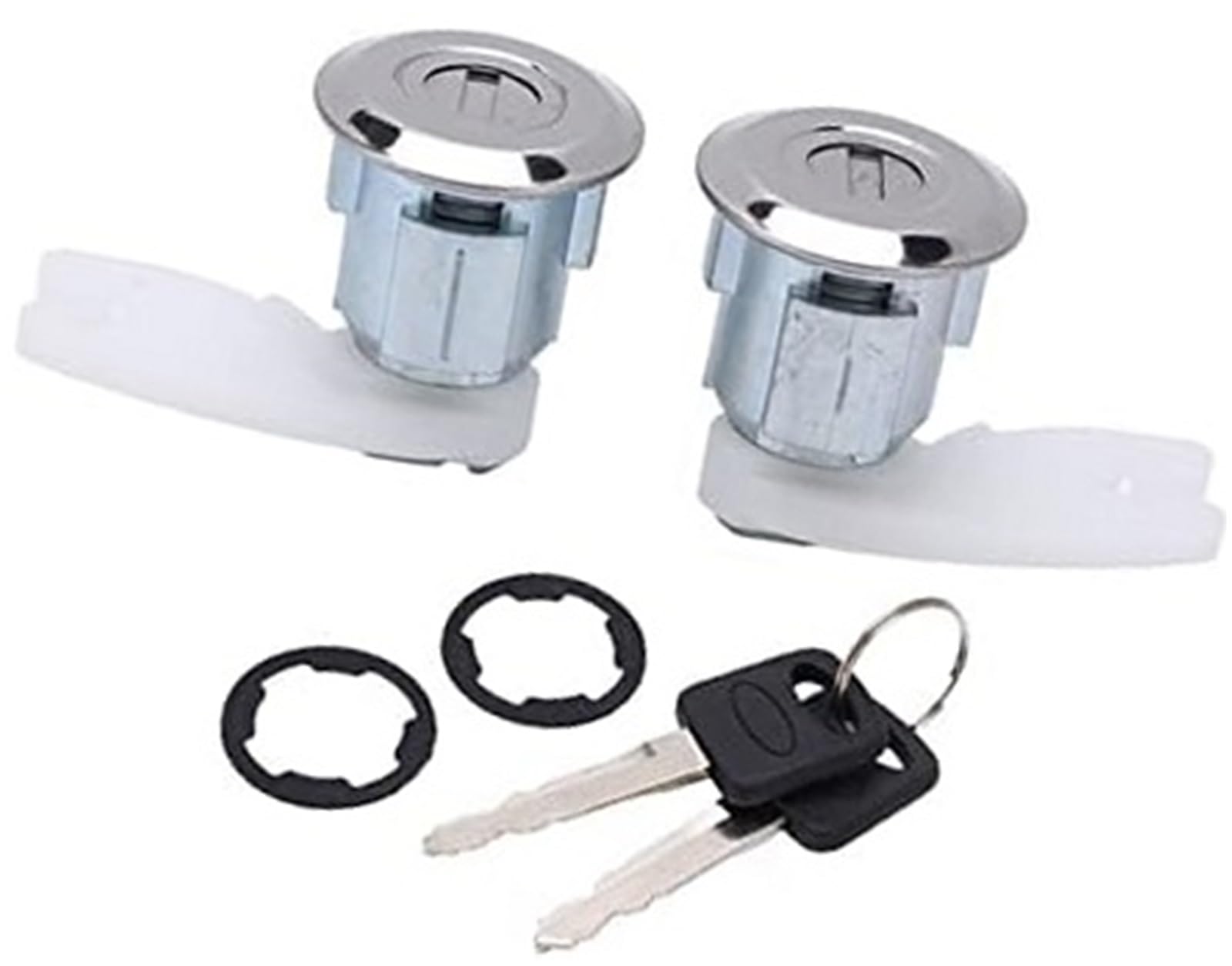 Szwaldaper One Color Auto Door Lock Latch Door Lock Kit Dl54 Metal Front Cylinder Assembly Set, For E150 Econoline 1992 1996