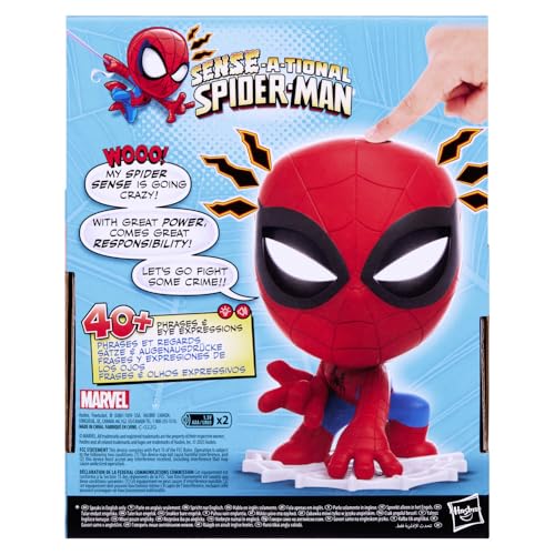 Marvel Sense-A-Tional Spider-Man Electronic Action Figure, Talking Marvel Toy with Sounds & Interactive Features - Image 4