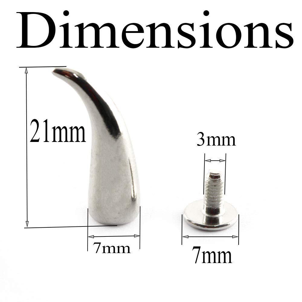 QUARKZMAN Klinknagels met schroefsluiting, 6 sets 10 x 5 mm ronde