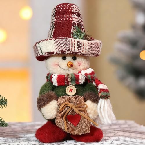 Decorazione natalizia a forma di pupazzo di neve, pupazzo di