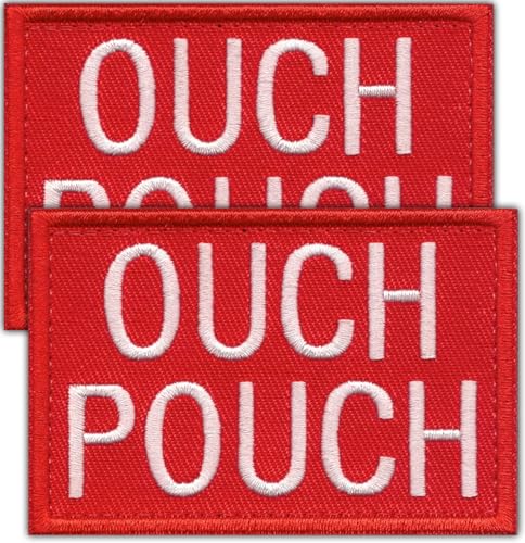 Image of Laughing Lizards Ouch Pouch Tactical Medic Patch (2-Pack) | Hook & Loop Medical EMT Patch for Identifying First Aid Kit Instead of Red Cross, Funny Patches for Backpacks & Equipment (Ouch Pouch)