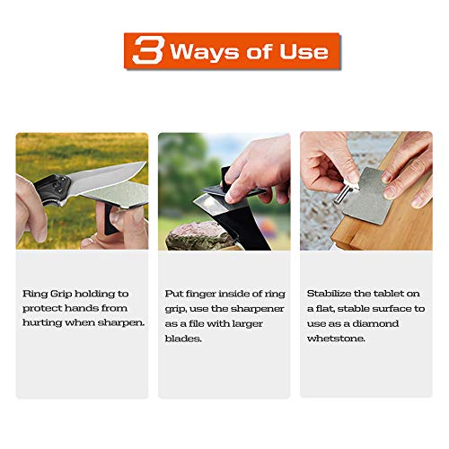 Sharpal 115N Credit Card Size Diamond Sharpening Stone, Pocket Diamond Knife And Tool Sharpener (Extra Fine 1200 Grit) #TOP4