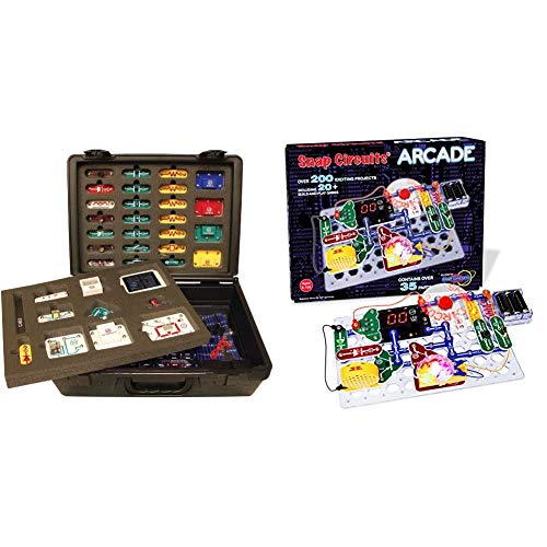 Snap Circuits Extreme Electronics Exploration Kit SC-750R & Arcade Electronics Exploration Kit for SCA-200 Age 8+ STEM