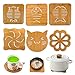 Sottopentola in Legno Naturale Wood Trivet Set di 6 Sottopentole Antiscivolo Resistenti al Calore Sottopentola Legno per Cucina Piatti Caldi, Pentole calde da cucina e Padelle