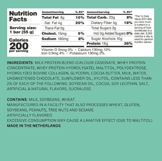 Barebels Protein Bars – Variety 4-Pack (Key Lime Pie, Salted Peanut Caramel, Caramel Choco, Wild Cherry, Minty Chocolate) – 16–20g Protein per Bar (Minty Chocolate)
