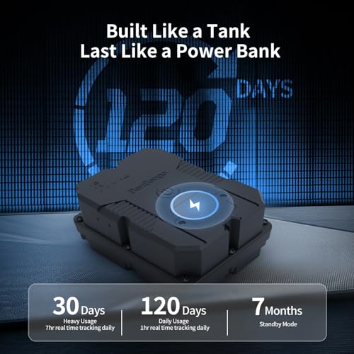 Magnetic GPS Tracker for Vehicles, Hidden Tracker Device for Car, Trailer, Up to 7 Months Battery Life, Real-Time Track, Waterproof, 5-Day Free Trial, Subscription Required - Image 3