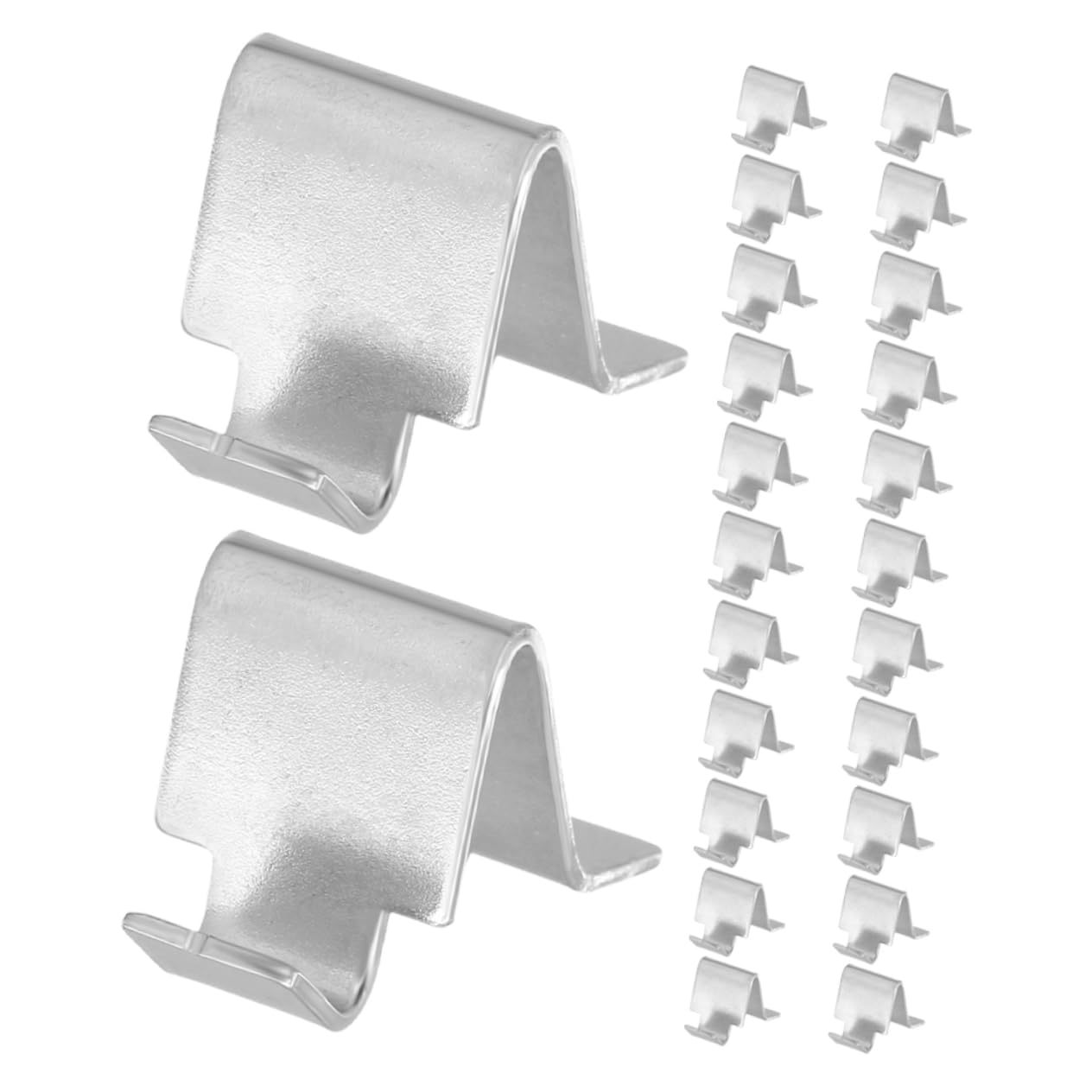 TEHAUX 24Pcs Heavy Duty Shelf Support Clips Metal Cabinet Shelf Brackets for Organizing Storage Durable Clips for File Cabinet Shelving Easy to Install for Home and Office