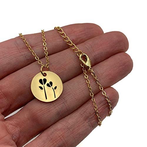 Sister, You are the Best! Sister Missionary Gift With Flower Necklace (gold)2