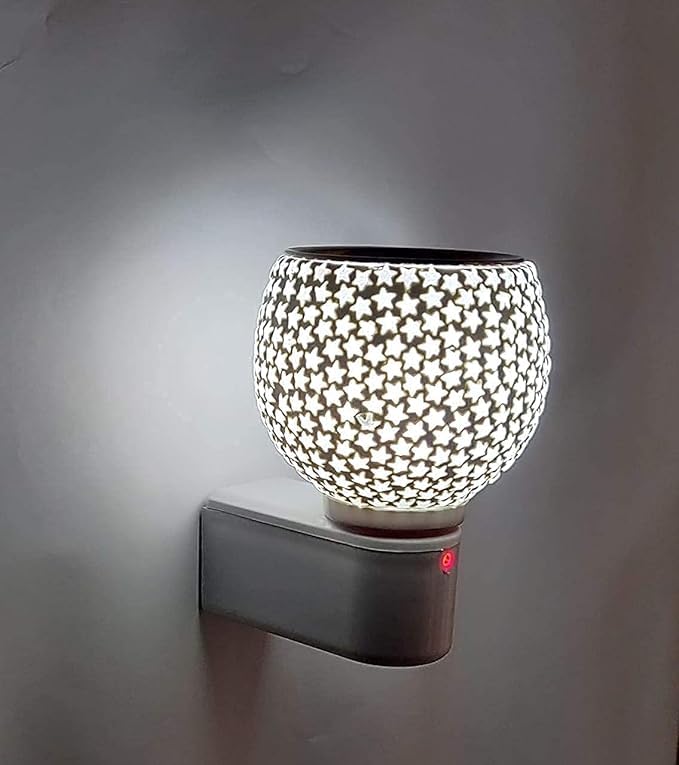 See full amazon price history chart for Spocky Décor New Ceramic Aroma Diffuser | Kapoor Dani Cum Night Lamp Multi Functional Essential Oil Camphor Burner for Fragrance with Switch On/Off Button for Heating (White Star) Spocky Décor New Ceramic Aroma Diffuser | Kapoor Dani Cum Night Lamp Multi Functional Essential Oil Camphor Burner for Fragrance with Switch On/Off Button for Heating (White Star) (B0CWL3KNX4) Amazon Price History, Amazon Price Tracker