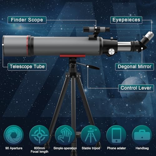 Aurosports 90600 Telescope For Adults High Powered thumb #4