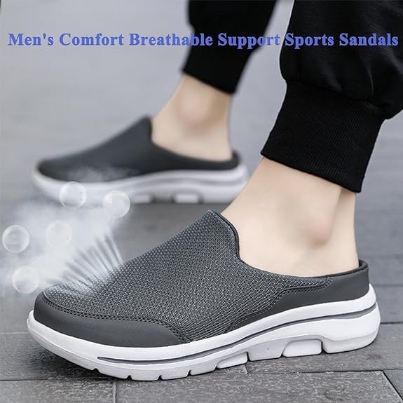 RJDJ Elsvia Men's Comfort Breathable Support Sports Sandals, Elsvia Orthopedic Shoes for Men, Meaboots Sandals for Men2