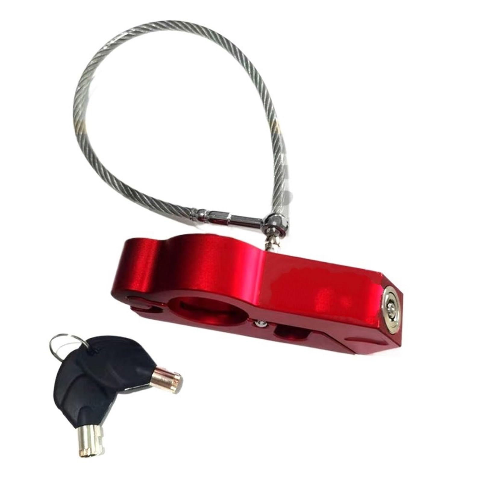 Arupmn Beige Driver Left Chain Lock 1Pc Motorcycle Helmet Lock Handlebar Brake Anti-Theft Grip Motorcycle Handlebar Lock(Beige Driver Left)
