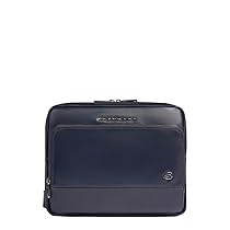PIQUADRO – Borsello Uomo Porta iPad – Pelle di Alta Qualità – Colore Blu – Elegante e Compatto