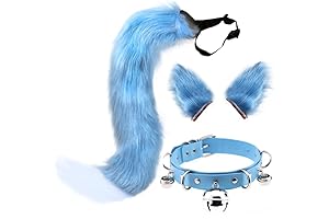 QinRuan Tail Plug & Ears Set Costume Adult Neck