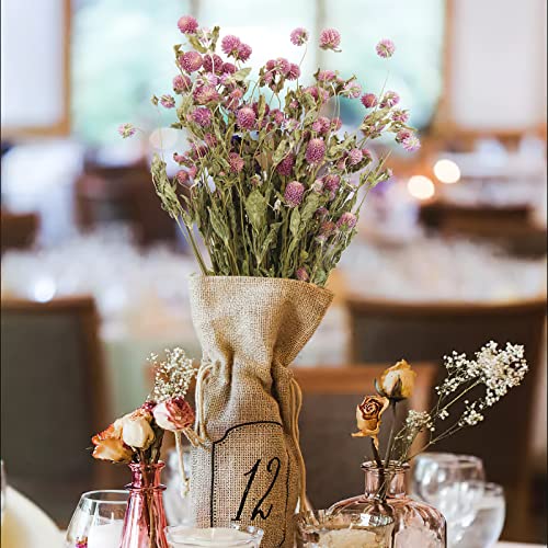 Cisdueo Dried Flower Pink Globe Amaranth Dried Flowers Bundles Natural Dried Flowers Bouquet For Wedding Table Vase Decor Boho Diy Wreath Floral Home Office Party Garden Decoration #TOP4