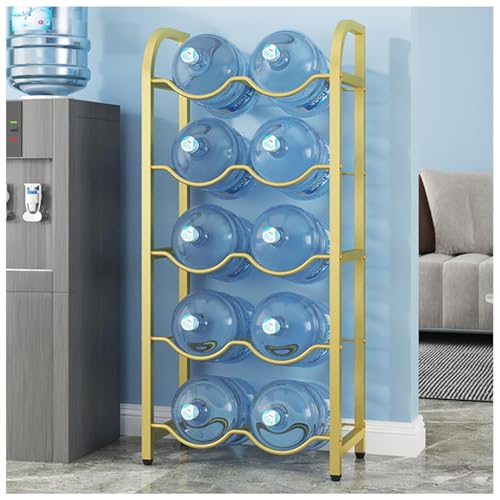 Organizador de botellas de agua y soporte dispensador resistente apilable