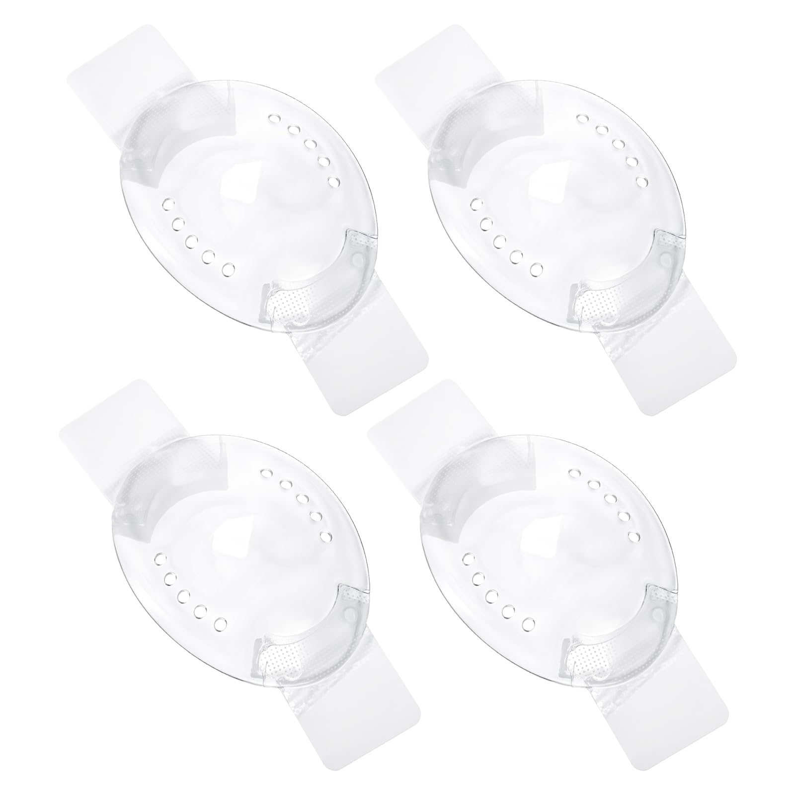 Mabor 4 protezioni per gli occhi in plastica trasparente dopo la chirurgia della cataratta con piccolo foro, traspiranti per dopo l'intervento chirurgico