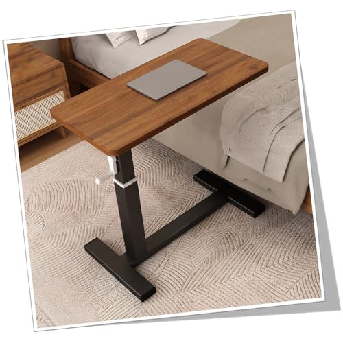 GSKDZG ~e[u LX^[t TChe[u ߉\ 66cm`94cm xbhe[u ړ p\RfXN(Walnut Color+Black Frame,60x40cm)