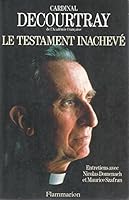 Le testament inacheve: Entretiens avec Niclas Domenach et Maurice Szafran 2080670972 Book Cover