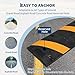4 Pcs Rubber Speed Bump 6FT with 2 End Caps, Road Speed Bumps for Driveway, Traffic Calming Device, Integrated Cable Cover Ramp, Industrial Parking Speed Humps (3Pcs)