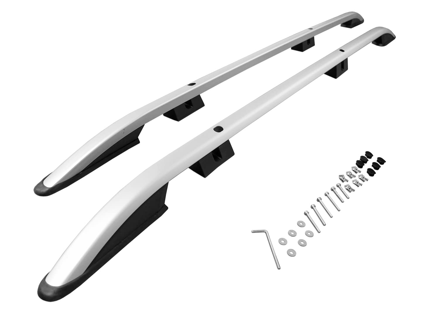 Produktbild von CHROMEMASTER | Dachreling Dachträger Kompatibel Mit VW Multivan T6 L1 SWB KURZ 2015-2019; Zur Befestigung Der Dachgepäckträger, Dachkörben, Dachboxen Oder Dachfahrradträger | Konstruktion Aus Alu