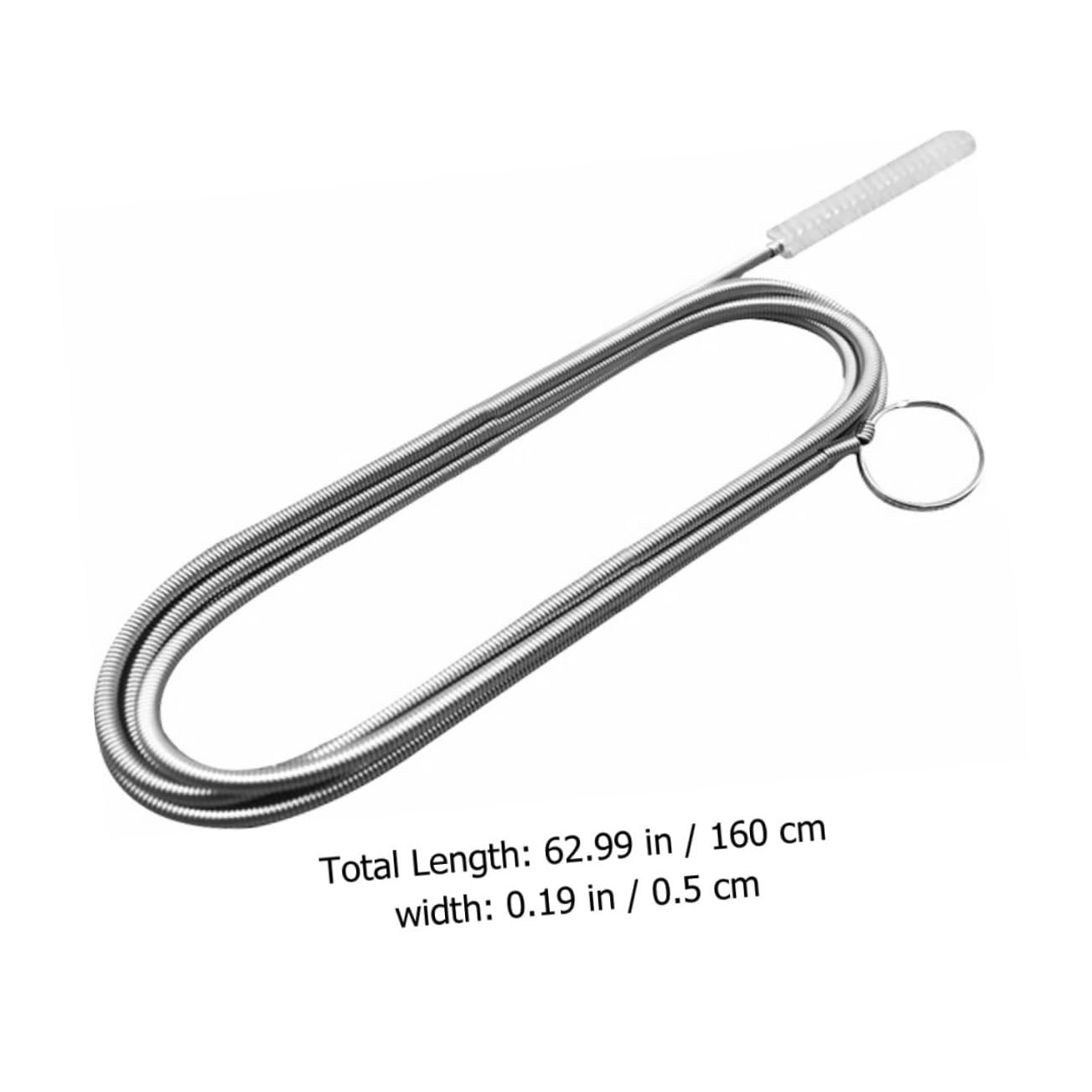 Mipcase 1set Kitchen Sink Cleaners Plumbing Drain Opener Cleaning Tools Cleaning Brush Sink Cleaner Fridge Dredging Device Nylon Fiber Silver 2pcs