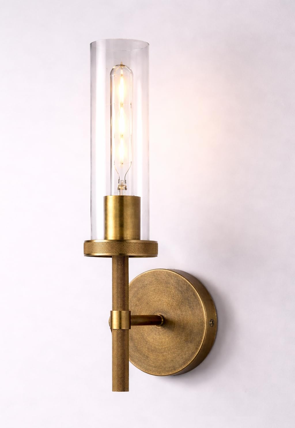 14 Inch Antique Gold Sconce, Antique Brass Wall Sconce, Bronze Bathroom Sconce (Bulb Included)