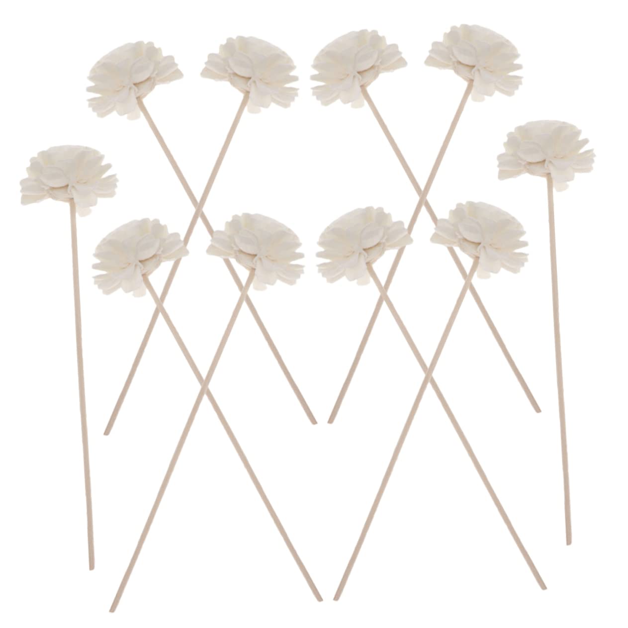 ABOOFAN 50 Stück Blumen der Aromatherapie Öl-Diffusor-Sticks Raumdiffusor duftstäbchen büroartikel Decor ätherisches Öl Blumen-Diffusor-Sticks Aromatherapie-Diffusor Rattan Schilf