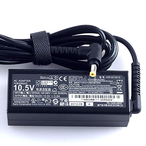 Chargeur Adaptateur Secteur 10.5V 3.8A VGP-AC10V8 Compatible avec Sony VAIO Duo 11 10 Ultrabook