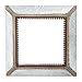 Creative Co-Op Square Metal Framed Mirror, Silver
