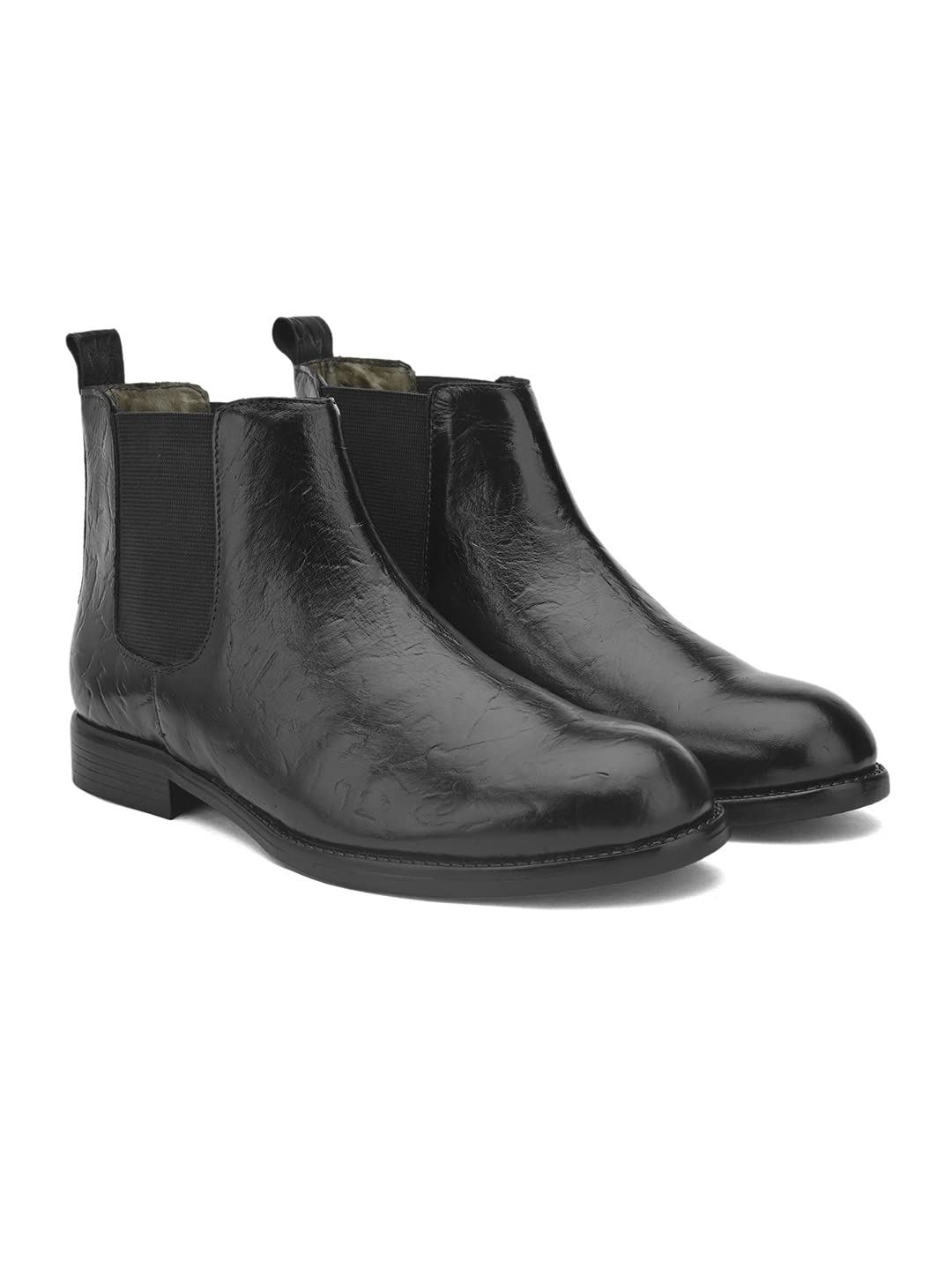 Men's Designer Genuine Leather Printed Chelsea Boots-image-2