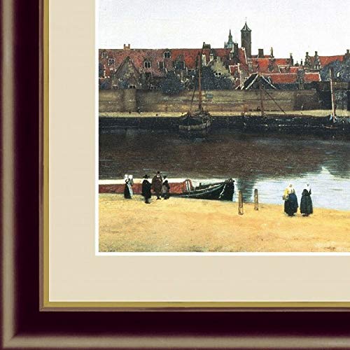 フェルメール　デルフトの眺望複製画　額縁 フェルメール 「デルフトの眺望」 複製画 PXジ-クレ