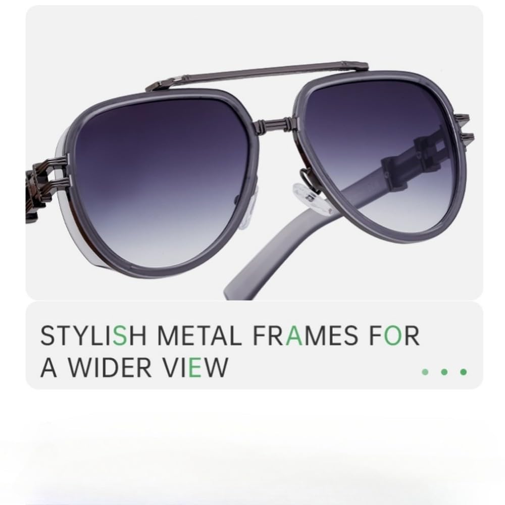 Modne kwadratowe okulary przeciwsłoneczne pilotki, modne damskie, klasyczny styl, okulary vintage, moda