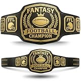 Fantasy Football Championship Belt - Heavyweight FFL Championship Belt - Fantasy Trophy For Adult League Winners & Champions