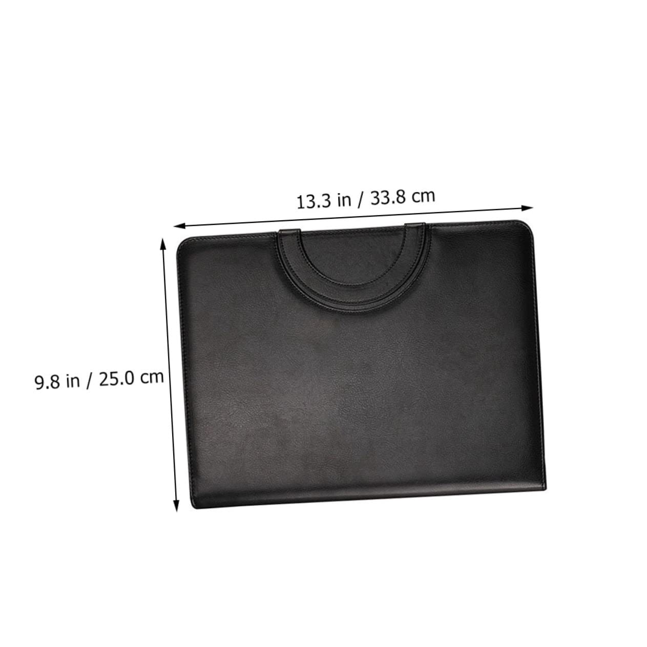 DOITOOL Carpeta de Portafolios de Negocios en Pu con Cremallera y Compartimentos Múltiples para Documentos y Cuaderno A4