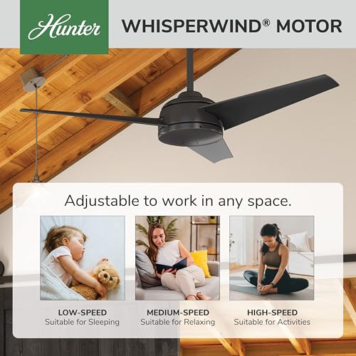 Image of Hunter Trimaran, Outdoor or Indoor, Ceiling Fan, 52 inch, Premier Bronze