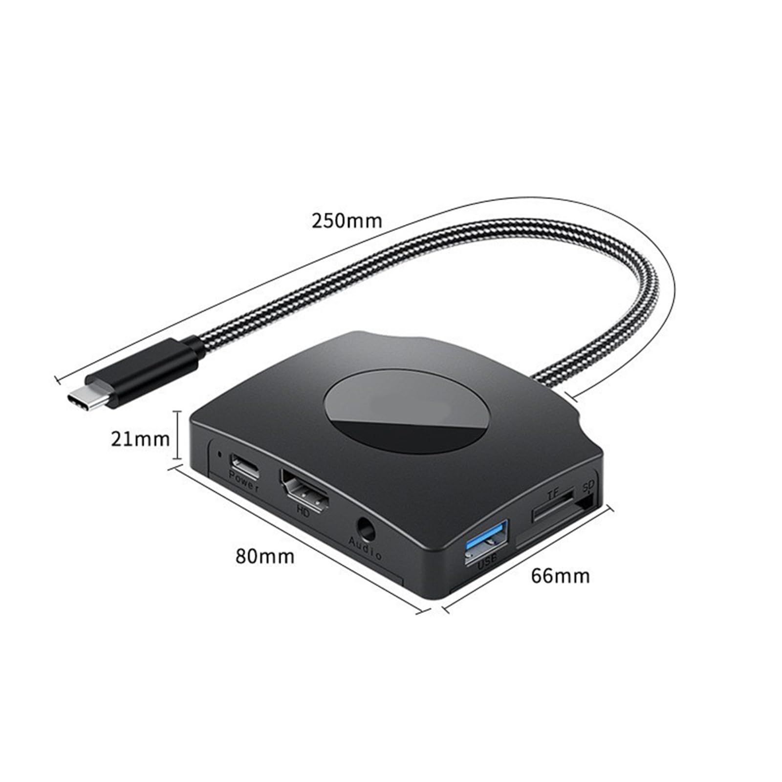 Hub USB C Dock USB C Dongle Con 2 Porta USB3.0 4K 1080P 60Hz Splitter HDTV 100W PD3.0 Per PC/Laptop Video Dock