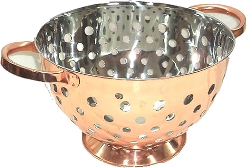 72163 - Colador de acero inoxidable, 5 cuartos de galón, cobre