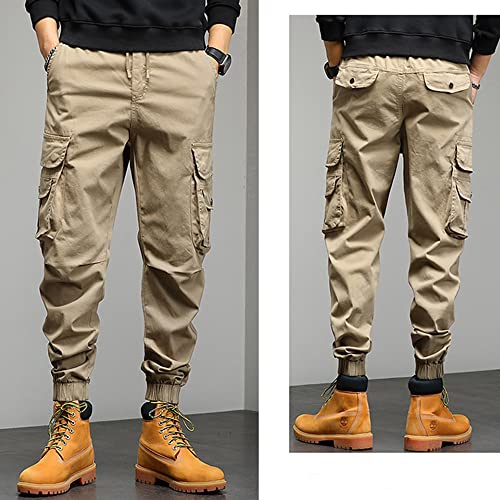 XYXIONGMAO Casual Overalls Functional Loose Trousers Tactical Harem Hip Hop Streetwear Techwear Cargo Pants for Men 5