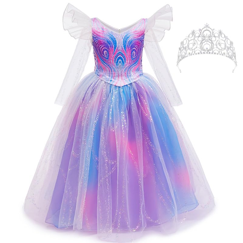 Robe fille tulle anniversaire sorcière WITCH01 costume fête enfant