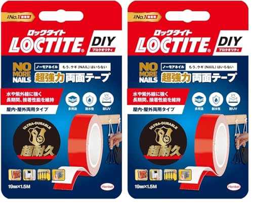 LOCTITE(bN^Cg) m[EAElC ͗ʃe[v 19mm x 1.5M - BlWgȂꏊ m[AlC (× 2)