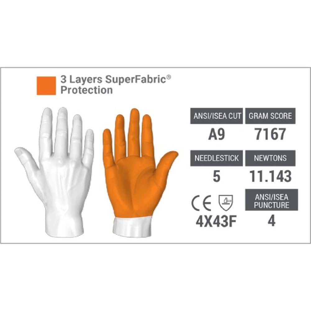 HexArmor PointGuard Ultra 9032 6063811 Elastano, Poliéster Guantes de trabajo Talla (guantes): 11 EN 388 1 par