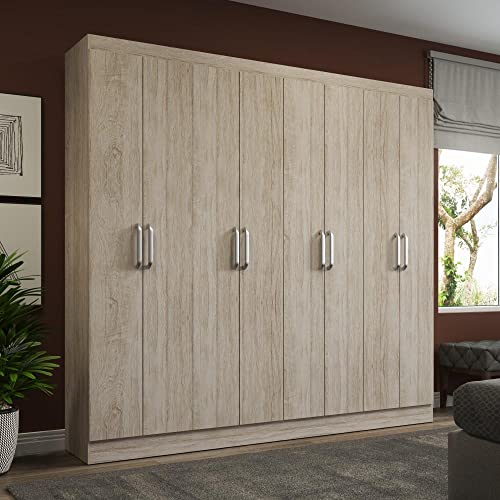 Guarda Roupa Casal 8 Portas Conan Decibal Malbec