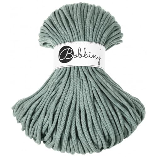 Bobbiny Premium 5mm Braided Macrame Cord (Laurel) 108yds/330ft (100% Recycled Cotton)