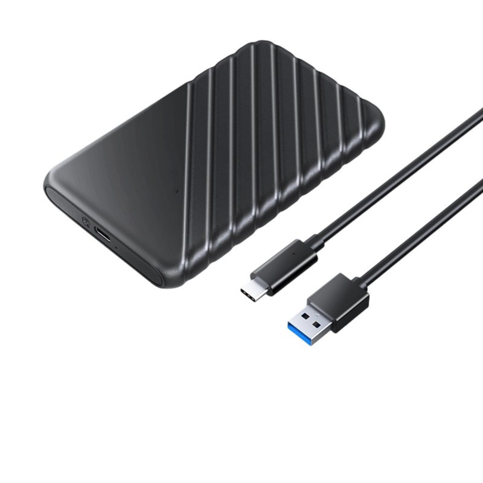 Jazuaiao USB3.0 2.5inch External Hard Drive Enclosure Easy Installation Hard Drive Disk Box Enclosure 5Gbps Data Transfer Computer Accessories